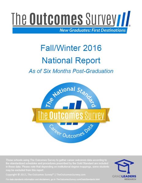 National Career Outcomes Reports First Destination Survey - fall class of 2016 6 month full report