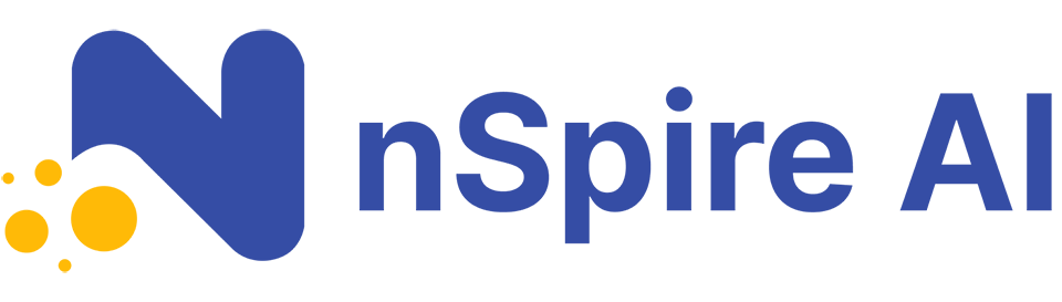 nSpire Education by nSpire AI logo in dark blue, light blue and yellow